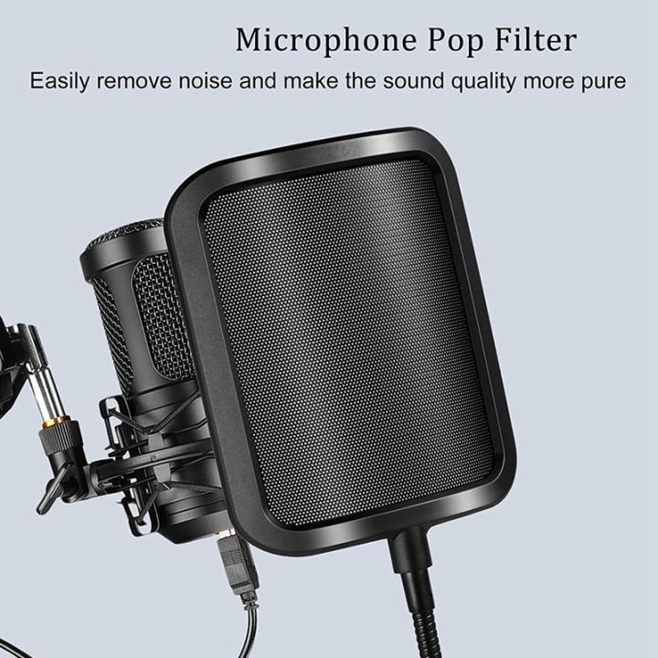 studio-recording-condenser-microphone-windscreen-metal-pop-filter-mic-sound-filter-windscreen-microphone-windscreen