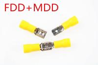 50PCS 25Set yellow Female Male FDD MDD Insulated Electrical Wiring Crimp Terminal Connector