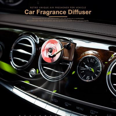 【DT】  hotCar Air Freshener Perfume Record Player Car Perfume Clip Vinyl Spin Phonograph Air Vent Outlet Aromatherapy Clip Smell Diffuser