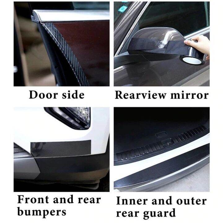 3dcarbon-fiber-car-sticker-protector-strip-auto-body-nano-velcro-car-door-anti-scratch-collision-scuff-diy-paste-protection-film-adhesives-tape