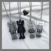 Ins Hip-hop Style Cartoon Character Resin Pendant Trendy Cool Girl Necklace Suitable for Street Photography Y2k Accessories Fashion Chain Necklaces