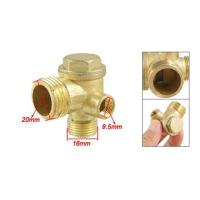 2015 Hot New Gold Tone 3/8 quot; Female Thread Tube Connector Air Compressor Check Valve