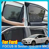 สำหรับฟอร์ดโฟกัส III ซีดาน2010-2019 MK3รถหน้าต่างม่านบังแดดโล่ด้านหน้ากระจกด้านหลังหน้าต่างด้านข้างม่านสีอาทิตย์ Visor