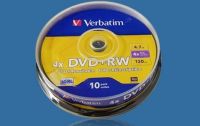 ขายส่ง10ชิ้น DVD RW ดิสก์เขียนใหม่ดีวีดี RW แผ่น4.7กิกะไบต์4X