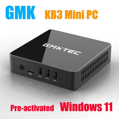 GMK KB3 Windows 11 Mini PC Intel Celeron J4125 Quad Core LPDDR4 8GB SSD Win11 Desktop Computer VS GK3V Beelink GKMINI