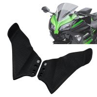 ♘สปอยเลอร์รถจักรยานยนต์ ZX-14R ปีกข้างสปอยเลอร์สำหรับ Kawasaki Ninja 250 300 400 650R ZX-6R Z1000SX ปีกคงที่