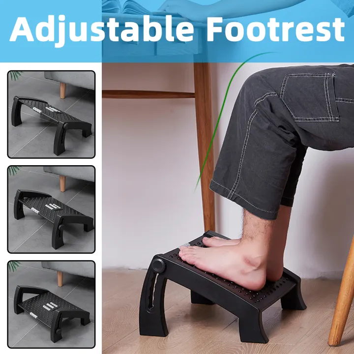Foot Rest Adjustable Tilting Footrest Height Foot Rest Massage Tilting