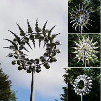 Unique And Magical Metal Windmill Outdoor Wind Spinners Wind Catchers Yard Patio L awn Garden Decoration