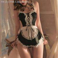 【CW】❁  Womens Low Cut Bandage Maid Role Uniform