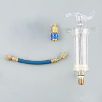 Air Conditioning Car Oil Injection Dye Injection Tool 30ml 1 Ounce 14" Pur Oil Coolant Filler Tube Car Accessories