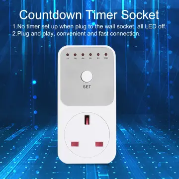 Plug Countdown Timer Switch Smart Control Plug-in Socket Auto Shut off  Outlet Automaticl Turn off Electronic Device - China Countdown Timer  Switch, Countdown Timer Switch Socket