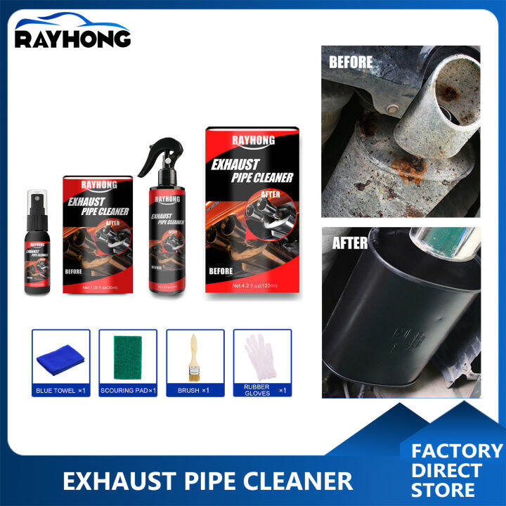 Rayhong 30/120ml Car Motorcycle Exhaust Pipe Cleaner Car Rust Remover