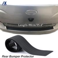 1PCS รถด้านหลังกันชนสติกเกอร์ Trunk Sill Grard ยาง Strip Cover Pad ด้านหลัง Trunk Protection Sticker