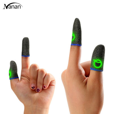 Gaming Finger Sleeve Ultra-Thin Silver Fiber Breathable Luminous Touch-Screen ปลายนิ้ว Cots Cover