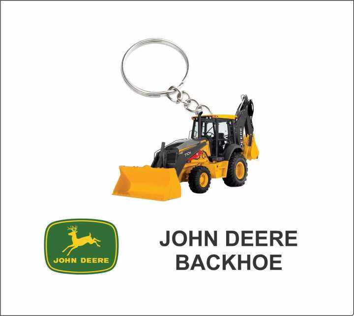BACKHOE JOHN DEERE KEYCHAIN 2D john deere case580 Lazada