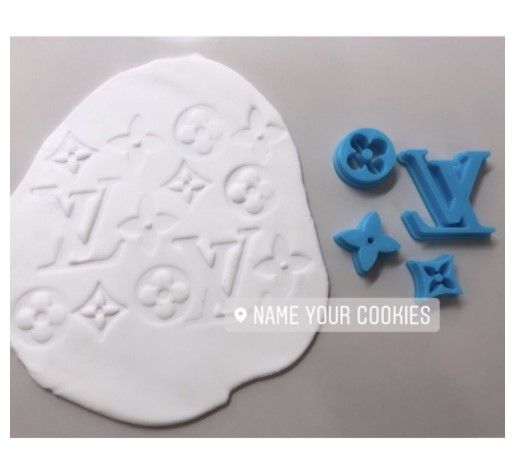 Louis Vuitton Logo Cookie and Fondant Cutter