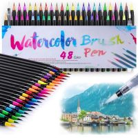 Patty 24/48 Color Watercolor Brush Marker Set Blending Water Pen Drawing Painting Back To School Art Student Kids Gift F901