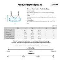 Lovito สปอร์ตบราเปลือยหลังแบบถอดออกได้ L06003 (สีฟ้า)