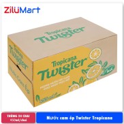 Nước cam ép Twister Tropicana thùng 24 chai loại 450ml