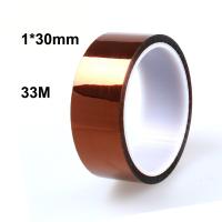 1*30mm Professional 33M Heat Resistant High Temperature High Insulation Electronics Industry Welding Polyimide Kapton Tape Adhesives Tape