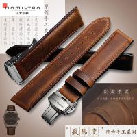 Hamilton Watch Strap Mens Adapted Khaki Eternal Jazz American Classic Crazy Horse Leather Bracelet Leather Strap