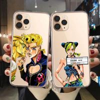 卐☃ JoJos Bizarre Adventure JoJo Phone Case For IPhone 11 Pro 12 Mini X XS MaxXR 13 Pro Max 6 6s 7 8 PlusSoft Silicone Shell Cover