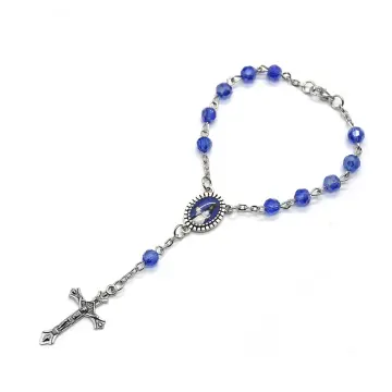 Buy Handmade Miraculous Medal Rosary Bracelet Tiny Pearl Beads, Small Rosary,  Men Women Kids Catholic Rosary Bracelet Gifts Thelightjewelry Online in  India - Etsy