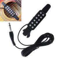 12Hole Acoustic Guitar Sound Pickup Microphone Portable Free Opening Amplifier Speaker with Clip for Acoustic Guitar Accessories