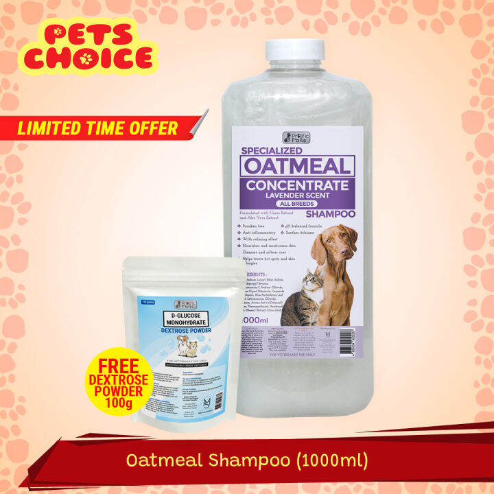 1 Liter Prolific Tails Oatmeal Concentrate Specialized Shampoo with Neem Extract and Aloe Vera