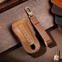 Luxury Leather Car Key Cover Case For Porsche Macan 718 Cayenne Palmer Lamela 911