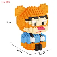 hot classic cartoon Winnie Bear Pooh Tiger Piglet Eeyore figures Anime model bricks mini micro diamond blocks toys children gift