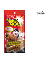 (รสเนื้อ)SLEEKY Meaty Roll ขนมขบเคี้ยวสุนัข 50g