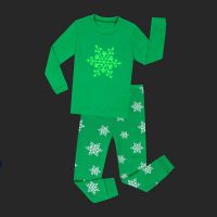 ZZOOI New Fashion Glow in the Dark Pajamas for Baby Girls Kids Boys Snowflakes Pijama Sets Christmas Pyjamas Children Homewears Suits