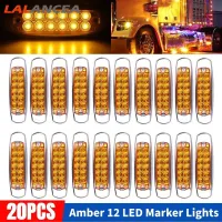 คลังสินค้าพร้อมข้างรถบรรทุก12LED 20ชิ้นไฟสัญญาณเลนส์ซีล Ip67กันน้ำ12V รถบรรทุกได้ล้างชิ้นส่วนอุปกรณ์เปลี่ยนหลอดไฟ【fast】