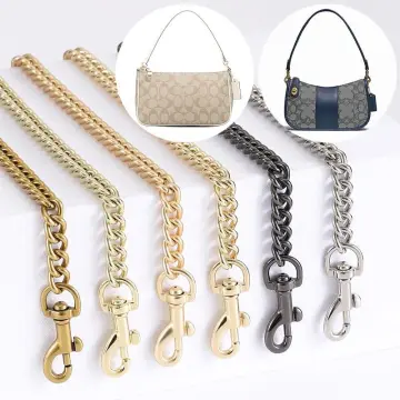 Amazon.com: Yuronam 1 Pack Flat Purse Chain Iron Bag Link Chains Shoulder Straps  Chains with Metal Buckles Hook for Replacement, DIY Handbags Crafts, 7.9  Inches/20cm(Gold)