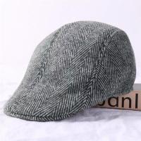 COD tjjs079 Middle-aged and elderly hat male autumn and winter wool cap中老年帽子男秋冬季毛呢鸭舌帽加厚贝雷帽爸爸保暖老人帽前进帽女12.23