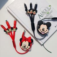 yqcx001 sell well - / Car Charger Fast Charge Disney Disney Mickey Charger Cable - Disney Three-in-one - Aliexpress