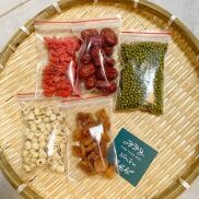 Set Chè Đậu Xanh Táo Đỏ Long Nhãn Hạt Sen Giải Nhiệt Thanh Mát