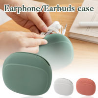 LF 【Ready】 Silicone Carrying Case Portable Storage Bag Capable for Earphone  Earbud  Earpieces  Cable-3 Colors