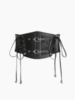 Cider PU Lace Up Corset Belt