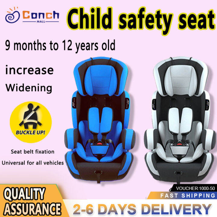 Convenient child safety seat car easy baby fixed straps adjustable car