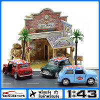 KLT ขนาด 1/43 MiniCooper ของเล่นเด็กโลหะผสมขนาดเล็กรถรุ่น Diecast ยานพาหนะสําหรับเด็กผู้ชาย 7 ถึง 12 ปีของขวัญคอลเลกชันงานอดิเรก