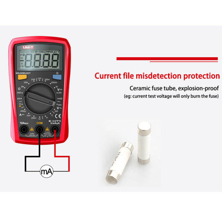 ut33a-uni-t-ขนาดฝ่ามือเครื่องวัดมัลติมิเตอร์ดิจิทัล600v-10a-ac-dc-แรงดันไฟฟ้าเครื่องทดสอบกระแสไฟฟ้าโอห์มมิเตอร์แสดงแสงไฟเครื่องวัดความจุไฟฟ้าช่วงอัตโนมัติ