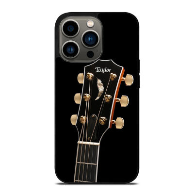 Taylor Guitar Headstock Phone Case for iPhone 14 Pro Max / iPhone 13 Pro Max / iPhone 12 Pro Max / XS Max / Samsung Galaxy Note 10 Plus / S22 Ultra / S21 Plus Anti-fall Protective Case Cover 232