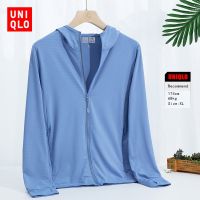 พร้อมสต็อก M-5XL Uniqlo เสื้อคลุมกันแดด เสื้อแจ็คเก็ตสตรีมีฮู้ดกันลมและกันแดด เสื้อกีฬาระบายอากาศTH