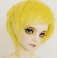 M0103ของเล่นทำด้วยมือสำหรับเด็ก1/12 1/8 1/3 1/4ลุงวิกผมตุ๊กตา Bjd/sd อุปกรณ์เสริมอุปกรณ์ประกอบฉากตุ๊กตาทองคำขาวผมสีเหลือง1ชิ้น