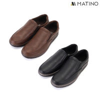 MATINO SHOES รองเท้าหนังชาย รุ่น MC/S 7807 - BLACK/BROWN