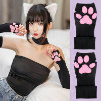 3D Cat Pad Kitten Paw Sleeves, Proteção Solar,Sexy Lolita Cosplay Arm Sleeves, Proteção Solar,Luvas De Almofada De Carne