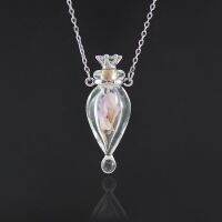 1PC Drop Perfume Bottle Necklaces oil Keep Openable Make a Wish Pendant Blood Vial Necklace