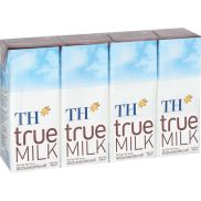 Sữa tiệt trùng TH socola Lốc 4 hộp x 180ml